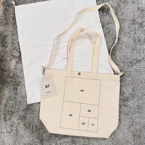 [NWT]nana nana A7 Paper Canvas Tote Bag-M